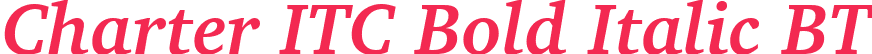 Charter ITC Bold Italic BT